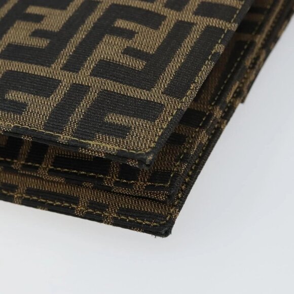 FENDI Zucca Canvas Shoulder Bag Brown Auth 142559 - Picture 4 of 16